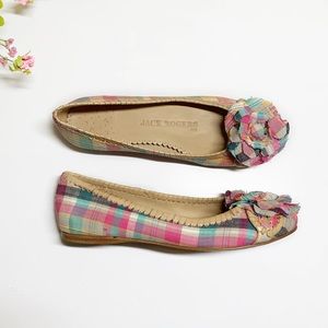 Jack Rogers Plaid Ballet Flat Size 6
